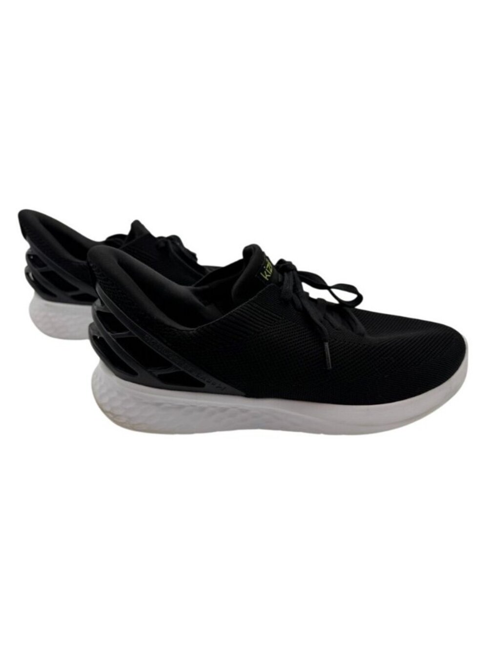 Kizik Athens Hands Free Step In Shoes Mens 11.5 Womens 13 Wide Black No Insoles